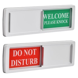 Set of 2 Privacy Door Sign with Slider, Privacy Sign, Open Sliding Signs, Free Occupied Sliding Sign, Do Not Disturb Sign, 18 x 5 cm
