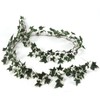 Larksilk Variegated English Ivy Garland Artificial Silk Greenery, Faux Ivy