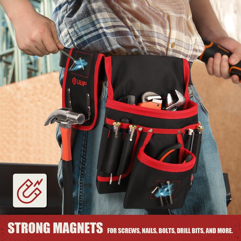 Magnetic Tool Belt for Men, 26 Pockets Heavy Duty Tool