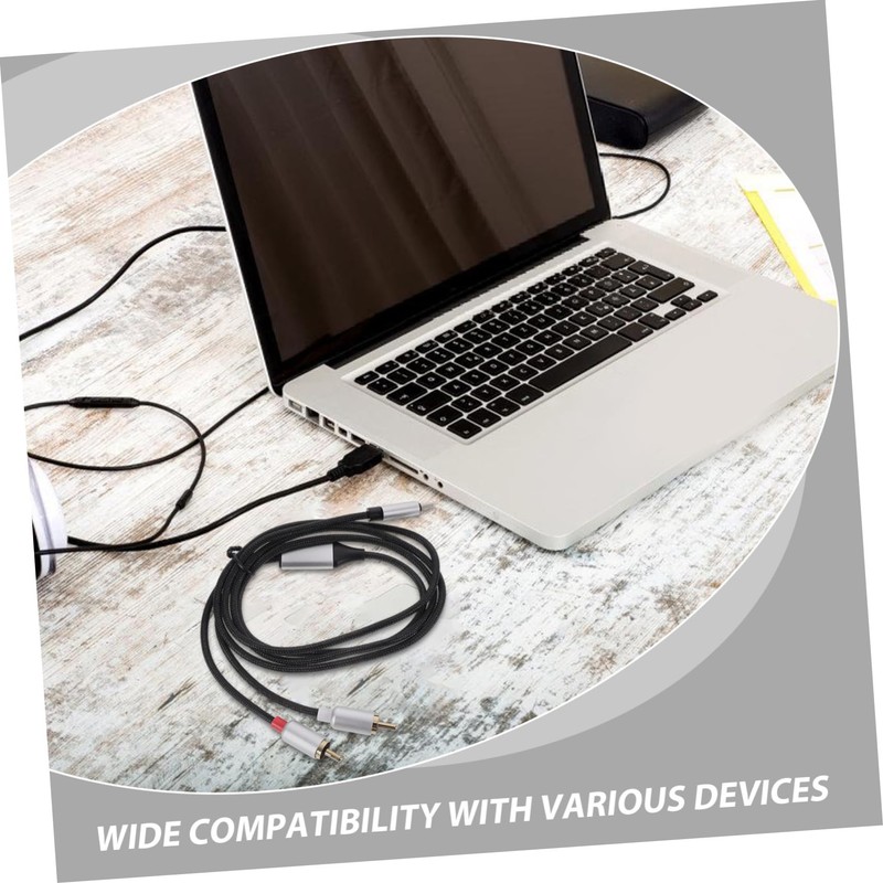 Totority Rca Cable for Audio Transferring Cable Audio Equipment Adapter