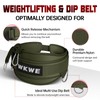 WKWE Weight Lifting Belt 3-In-1 Dip Belt Self-Locking With 40"