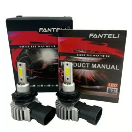 FANTELI Cree LED Headlight 9006 HB4 6000K High Beam or Fog DRL Bulb White 3000W 450000LM