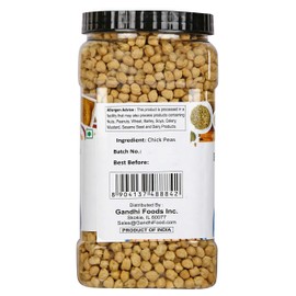 TAJ Premium Indian Kabuli Chana, Dried Garbanzo Beans, (3.5-Pounds Jar)