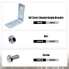 CNQLIS 10 Pcs 2 Hole L Shaped 90 Degree Angle