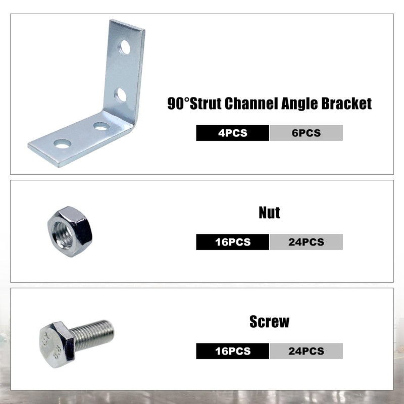 CNQLIS 10 Pcs 2 Hole L Shaped 90 Degree Angle