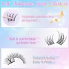 zanlufly Self Adhesive Lash Clusters No Glue Eyelashes C Curly