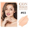 LOKFAR Concealer Full Coverage Kit with Brush, Under Eye Concealer