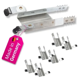 Clamping protection for roller shutters, burglary protection, set of 6 [3x685330] silver