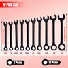 LEONTOOL Mini Wrench Set SAE 10-Piece Ignition Wrench Set, 5/32"-7/16"