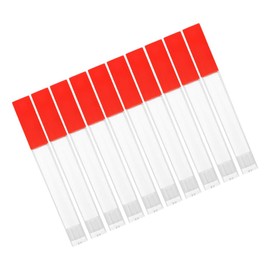 SHOWERORO 10pcs Thermometer Storage Holder Reusable Plastic Tube for Temperature Protection for Organizing and Transporting Thermometers and Tools Easy to Clean Red Color