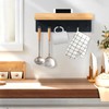 Wooden Key Rack with Shelf, Key Holder with 6 Hooks,