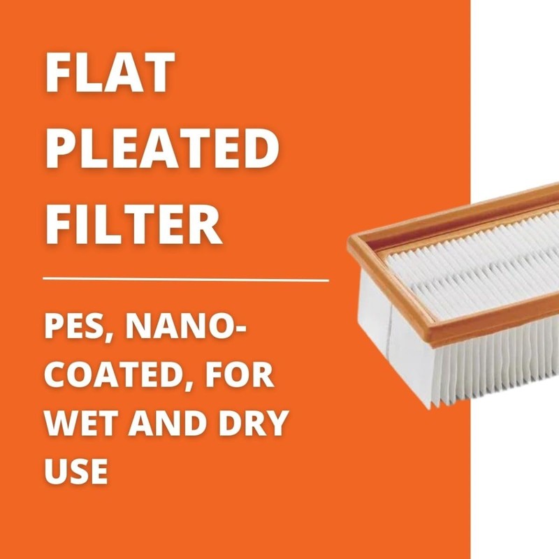 Fein Flat Pleated Dust Extractor - Fits Turbo I and