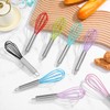 18 Pcs 8 Inch Whisks Bulk for Cooking, Silicone Whisks