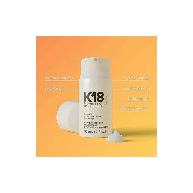 Mascarilla Capilar Reparadora K18 De 50 Ml Sin Enjuague M