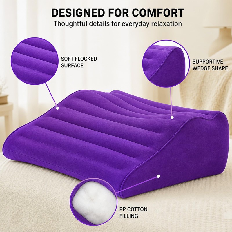 Nap Kit for Home Office - Inflatable Foot Pillow -