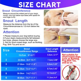 OKKIC Basket Muzzle Allows Panting Drinking - Anti Biting Chewing, Suitable for Grooming Trimming Training, for Small Medium Large Dogs (Blue, Size 6)