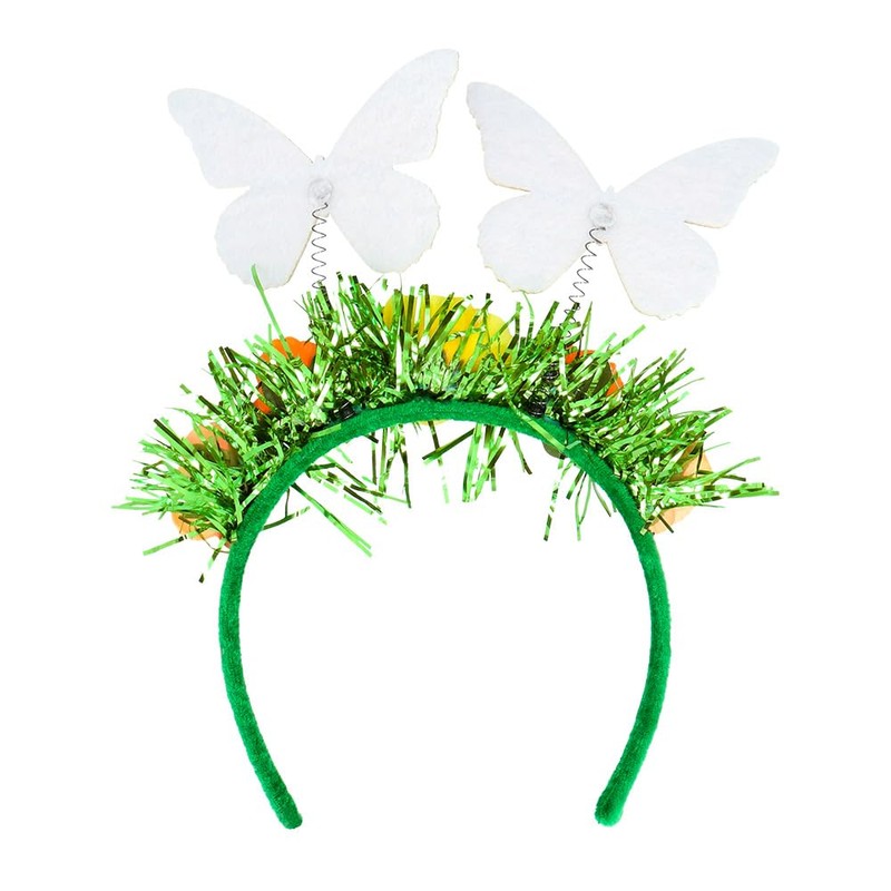 Boland 01434 - Butterfly Headband Tiara with Flowers, Accessories for