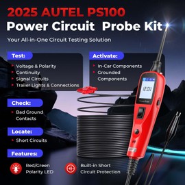 2025 Autel Circuit Tester, Power Circuit Probe Scan Tool, 12-24V Electrical Short Open Breaker Circuit Finder, Auto Circuit Tester, Digital Multimeter/Relay & Diode Resistance Tool Kit, 20FT Long Cord