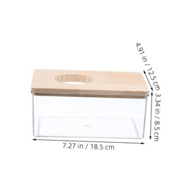 BUGUUYO Hamster Bathroom Sand Bath Box Adjustable Door Small Animal Dust Bath Container for Chinchillas Easy to Clean PET Accessories