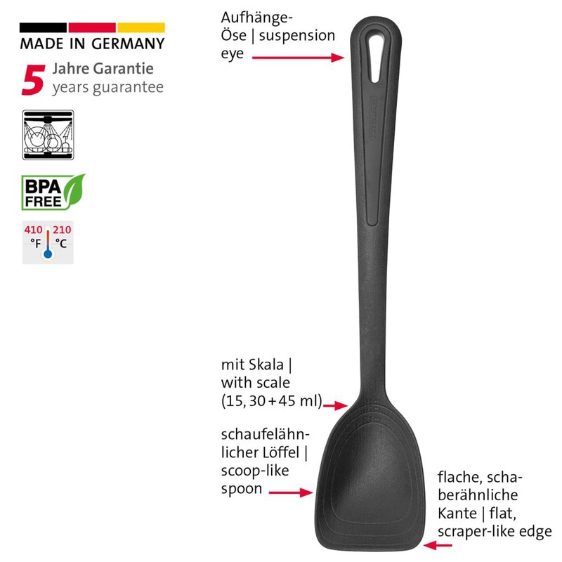 Westmark 28622270 Pan Spoon, Scoop Shaped, Internal Scale: 15, 30