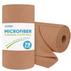 AIDEA Microfiber Cleaning Cloth Roll, 75PK, Reusable Paper Towels Tear