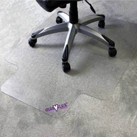 Marvelux Office Chair Mat for Carpeted Floors, Heavy Duty Polycarbonate for Medium Pile Carpets with Lip for Desks 36" x 48" Clear Office Chair Carpet Protector
