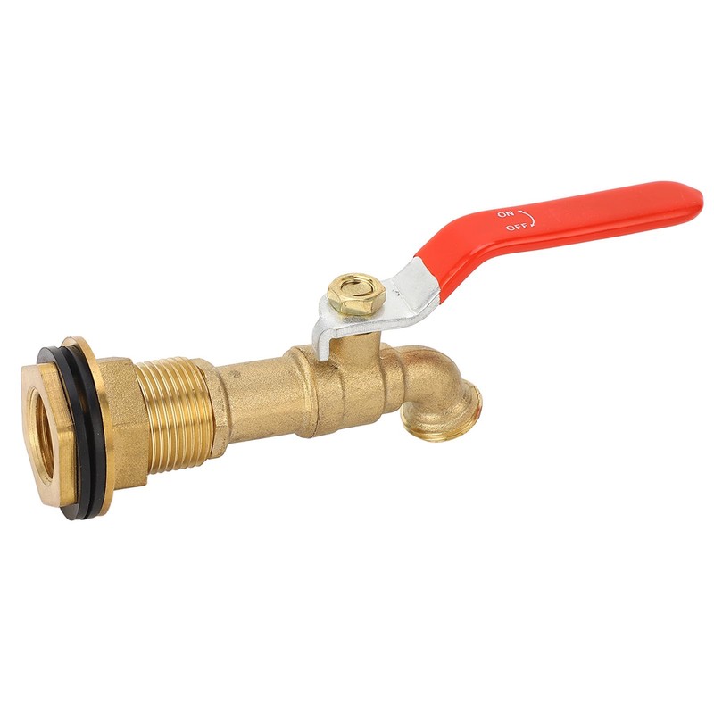 Rain Barrel Spigot, Brass Quarter Turn Ball Valve Faucet with