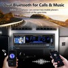 Single Din Car Stereo Marine Radio Bluetooth Hands Free Calling