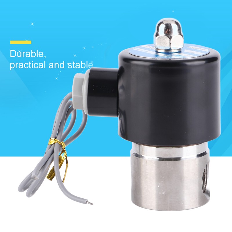DC 12V G3/8" Stainless Steel 304 Normally Closed Electric Solenoid