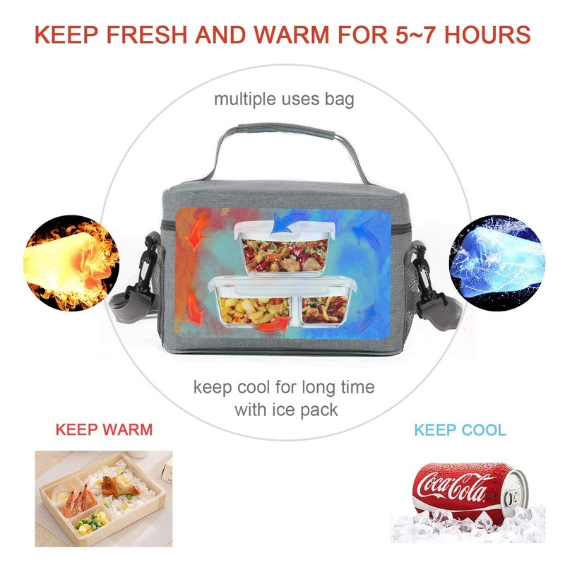 ONFAON Lunch Bag for Men/Women, Insulated Reusable Lunch Box Leakproof
