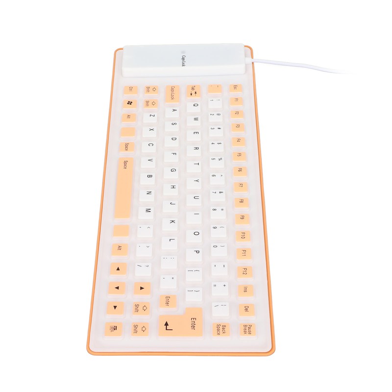Silicone Keyboard Fully Sealed Design Lightweight Portable Silent Soft Comfortable