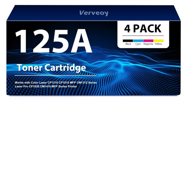 125A Toner Cartridge High Yield CB540A CB541A CB542A CB543A 4