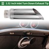 Motoforti 2.5" ID Inlet Turn Down Exhaust Tip T304 Stainless