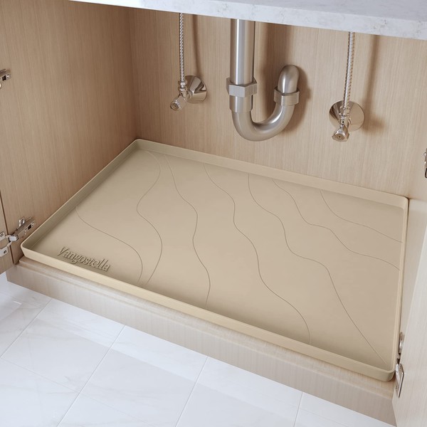Vangostella Heavy Duty Silicone Under Sink Mats for Kitchen Waterproof