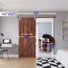 EaseLife 6 FT Brushed Nickel Sliding Barn Door Hardware Track