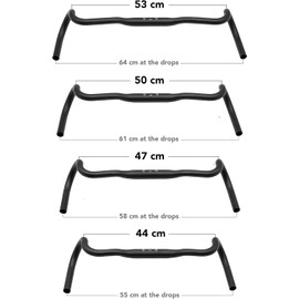 REDSHIFT Kitchen Sink Handlebar with Loop for Road, Gravel, Touring, and Commuter Bikes, Aluminum Drop Bar, 31.8mm Clamp, with 20mm of Rise, 41 cm Width