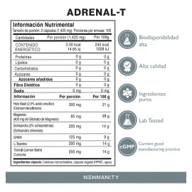 Adrenal-t Manejo De Stress Y Cortisol Magnesio Y Adaptogenos - Sin Sabor                                                                              