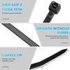 Zip Ties Assorted Sizes, RAZCC 600 Pack (8+12+14+18Inch) Black Cable