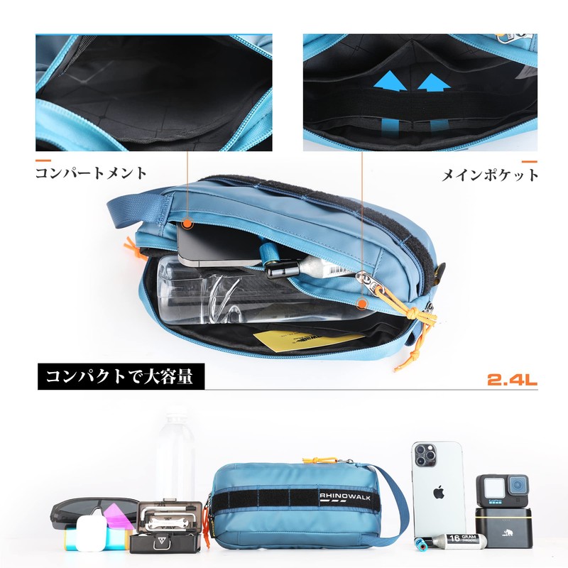 Rhinowalk Bicycle Handlebar Bag, Waterproof, Front Bag, Multi-functional, Cycling Bag,