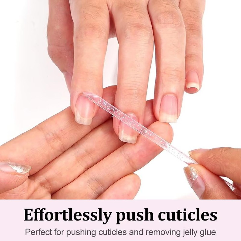 Cuticle Pusher Nail File - Pack of 100 Double Sided