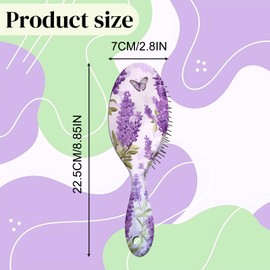 GABraden Hair Brush,Detangling Hair Brush,Soft Bristles for Effortless Tangle Removal,Detangler Hairbrush For Women Men Boys Girls Wet Dry All Hair Types (Purple Lavender)