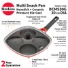 Hawkins 30 cm Die-Cast Multi Snack Pan with Glass Lid,