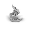 Tiefling Male Sorcerer With Swirling Flames Tabletop DND Gaming Miniature