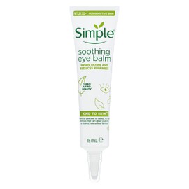 Simple Soothing Eye Balm winds down and reduces puffiness for sensitive skin 6x 15 ml