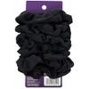 Goody Ouchless Scrunchie para mujer, Negro, 8 unidades