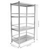 DDBESSIC Stainless Steel Shelves 4 Tier 31x18x52in Adjustable Shelf Storage