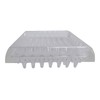 Shepherd Hardware 9083 1-7/8-Inch Square Spiked Furniture Cup, Clear Plastic,