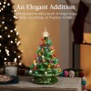 Best Choice Products 15in Ceramic Christmas Tree, Pre-lit Hand-Painted Tabletop