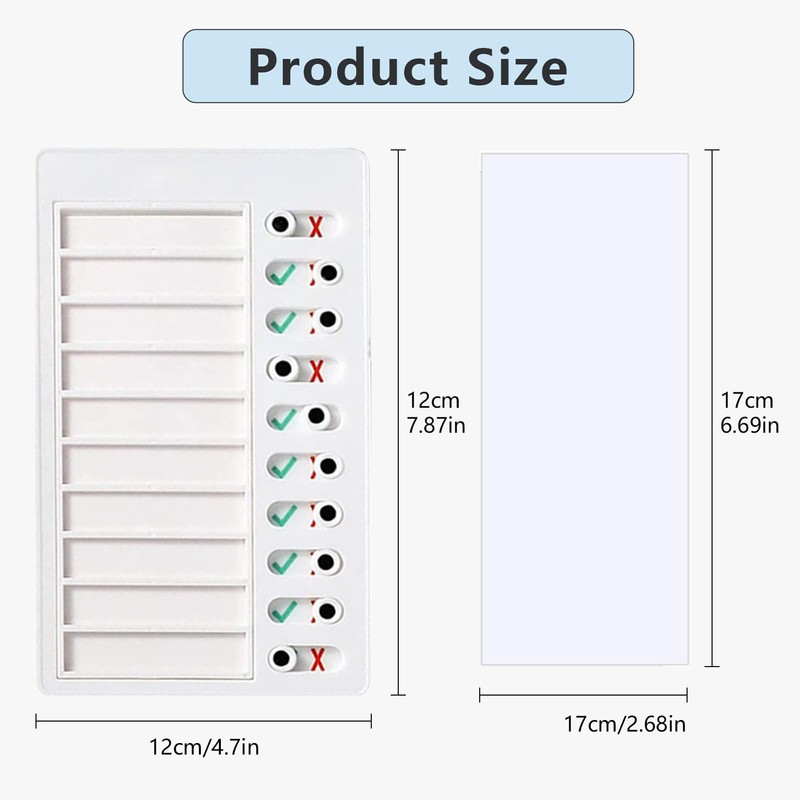 Siliget 2 Pcs Chore Chart Memo Boards, Portable to Do
