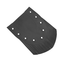 Durable Motorcycle Mud Flaps Front Mud Flaps with Tassel - PU Material DIY Replacement for Davidson (Black Beard)